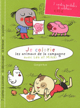 Je colorie les animaux de la campagne avec Léo et Mikki. 7 cartes postales à colorier