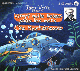 Jules Verne raconte Vingt mille lieues sous les mers, L'île mystérieuse
avec 2 CD audio