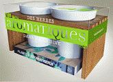 Des herbes aromatiques dans ma cuisine. Coffret 1 livre + 2 pots en porcelaine + 1 paire de ciseuax + 1 sachet de graines