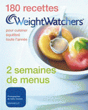 180 recettes WeightWatchers pour cuisiner équilibré toute l'année. 180 recettes + 2 semaines de menus
