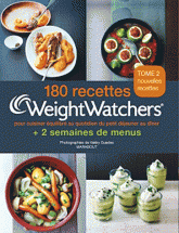 180 recettes + 2 semaines de menus Weight Watchers. Tome 2
