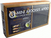 Kit mini ardoises apéro. 6 mini ardoises et le livre de recettes