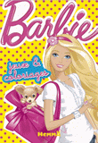 Barbie, bloc de jeux et coloriages avec stickers