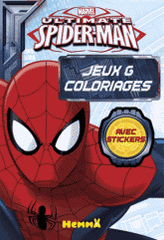Ultimate Spider-Man 
Bloc de jeux & coloriages. Avec stickers