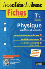 Physique Tle S spécifique et spécialité. Fiches détachables