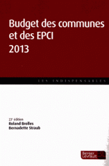 Budget des communes et des EPCI 2013
23e édition
