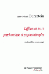 Différence entre psychanalyse et psychothérapies
2e édition revue et corrigée