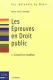 Les Epreuves en Droit public
4e édition