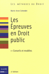Les Epreuves en Droit public
4e édition