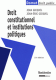 Droit constitutionnel et institutions politiques
23e édition