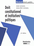 Droit constitutionnel et institutions politiques
24e édition