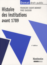 Histoire des institutions avant 1789
4e édition