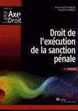 Droit de l'exécution de la sanction pénale
2e édition