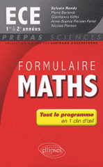 Formulaire maths ECE 1e et 2e année