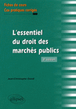 L'essentiel du droit des marchés publics. Fiches de cours et cas pratiques corrigés
2e édition