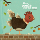 Une poule sur un mur