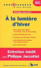 A la lumière d'hiver. Philippe Jaccottet