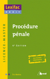 Procédure pénale. Licence-Master
4e édition