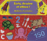 Mallette d'activités Ecris, dessine et efface !. Contient : 1, 2, 3 ; Premiers mots ; Bébés animaux