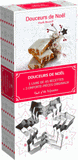 Coffret douceurs de Noël. 1 livre de 45 recettes + 3 emporte-pièces originaux