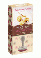 Coffret c'est moi qui l'ai fait !. 1 livre de 45 recettes + 1 tampon à marquer les biscuits