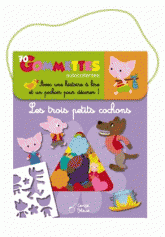 Les trois petits cochons. 70 gommettes autocollantes