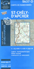 Saint-Chély-d'Apcher. 1/25 000