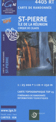 St-Pierre, île de la Réunion, cirque de Cilaos. 1/25 000