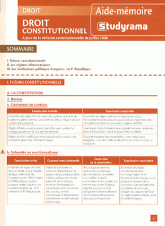 Droit constitutionnel. A jour de la révision constitutionnelle de Juillet 2008