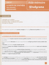 La note de synthèse aux concours administratifs