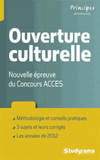 Ouverture culturelle. Nouvelle épreuve du Concours ACCES