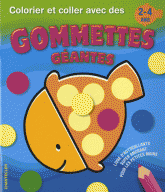 Colorier et coller avec des gommettes geantes