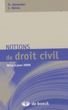 Notions de droit civil
édition 2009