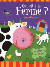 Qui vit à la ferme ?. Un livre et un puzzle