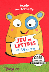 Jeu de lettres en 54 cartes. Ecole maternelle, Dès 4 ans