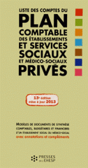 Liste des comptes du plan comptable des établissements et services sociaux et médico-sociaux privés
13e édition