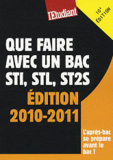 Que faire avec un bac STI, STL, ST2S