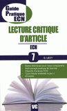 Lecture critique d'article. ECN