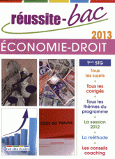 Economie-Droit Tle STG
Edition 2013