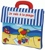 Je vais à la plage. Livre tissu