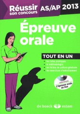 Réussir son concours AS/AP. Epreuve orale
2e édition - avec 1 DVD