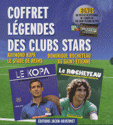 Coffret légendes des clubs stars. En bonus un poster exceptionnnel de l'équipe de L'AS Saint-Etienne en 1976