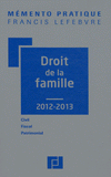 Droit de la famille
édition 2012-2013