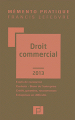 Droit commercial
Edition 2013