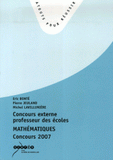 Concours externe de professeurs des écoles. Mathématique concours 2007