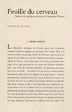 Feuille du cerveau. Autour de quelques oeuvres de Giuseppe Penone
