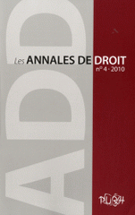 Les Annales de droit N° 4, 2010