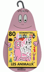 80 gommettes Barbapapa. Les animaux