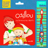 Caillou se brosse les dents. Avec 1 brosse à dents