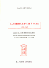 La critique d'art à Paris 1890-1969